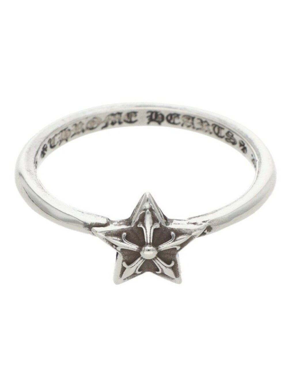 Chrome Hearts Bubblgm Star Bubblegum Silver Ring